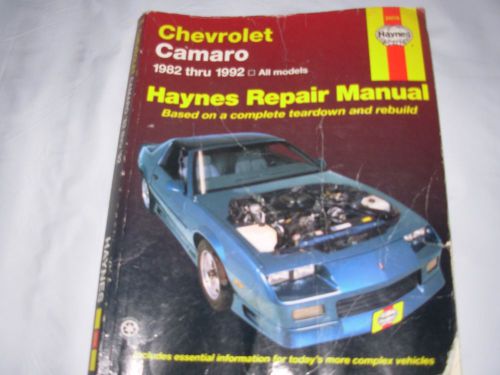 Haynes chevrolet camaro 1982 thru 1992  all models #24016