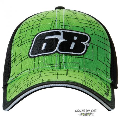 Arctic cat 68 squares with performance mesh cap - black &amp; green - 5263-088