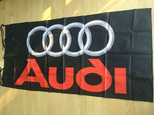 Audi black flag banner a3 a5 s5 rs5 q3 5x2.5 feet