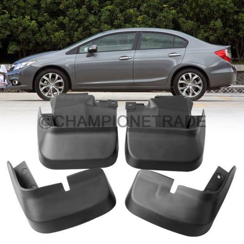 Abs mudguard mud flaps splash guards for 06 07 08 09 10 11 honda civic sedan ct