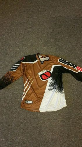 Msr brown/ black motocross jersey size l 250r 400ex ds450 ltr450 yfz450 250r