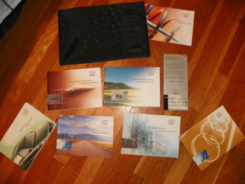 2003 audi a8 owners manual navigation complete set with case