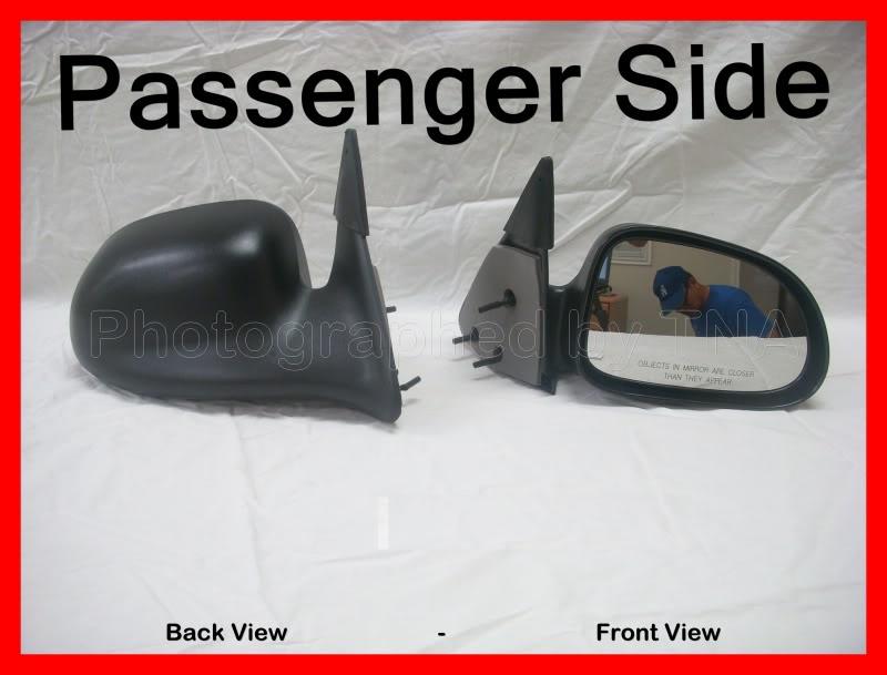 Right - manual outside side rear view mirror 1997 -2004 dodge dakota 98 durango