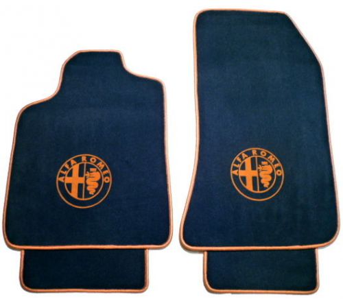 D.blue / gold vel. mat set for alfa romeo brera