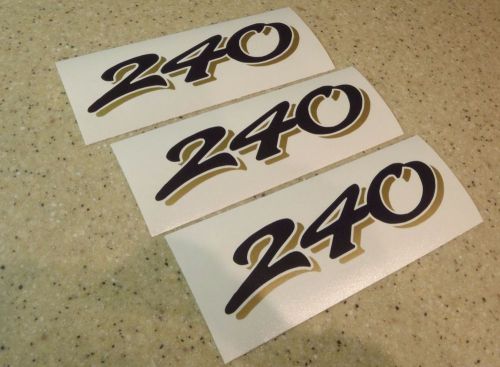 Sea ray vintage boat model number decals 240 free ship + free fish decal!