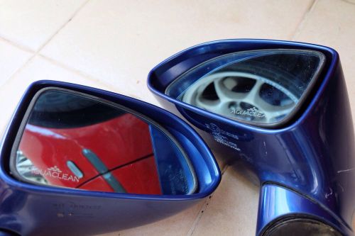 Jdm 00-09 honda s2000 ap1 ap2 oem side view power aqua clearn blue mirrors rare