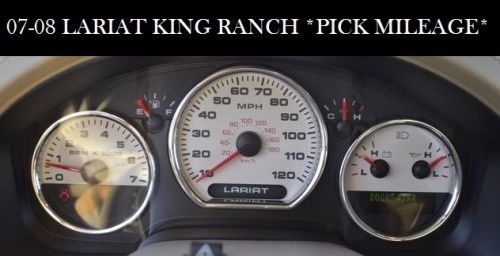 07-08 f150 lariat king ranch speedometer instrument gauge cluster pick mileage!