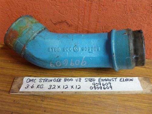 Omc stringer 800 185 200 225 230 260 v8 5.0 5.7 starboard exhaust elbow 1978-85