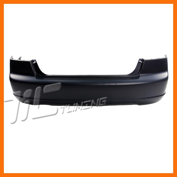 01-03 honda civic sedan dx/lx/hx/ex matte black bumper cover rear 02