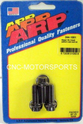 Arp cam bolt kit 244-1001 chrysler 383 440 wedge &amp; 426 hemi 3 bolt pattern