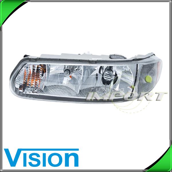 Driver side left l/h headlight lamp assembly 97-05 buick century regal w/corner