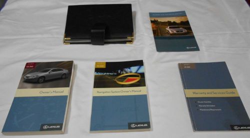 2007 lexus es 350 owner manual 4/pc.set+ navigation &amp; black lexus factory case