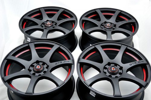 17 drift rims wheels accord civic cl cooper tiburon xb cobalt golf 4x100 4x114.3