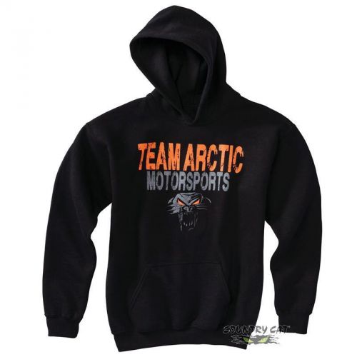 Arctic cat youth team arctic motorsports cathead hoodie – orange - 5263-51_