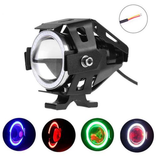 Motorcycle motorbike u7 chips led headlight driving spot light fog lamp 3 modes