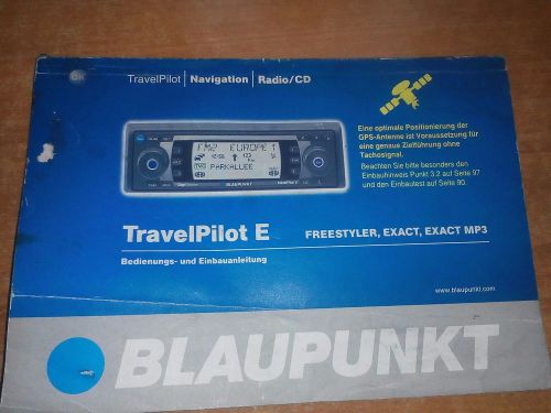 Blaupunkt travel pilot navigation  manual