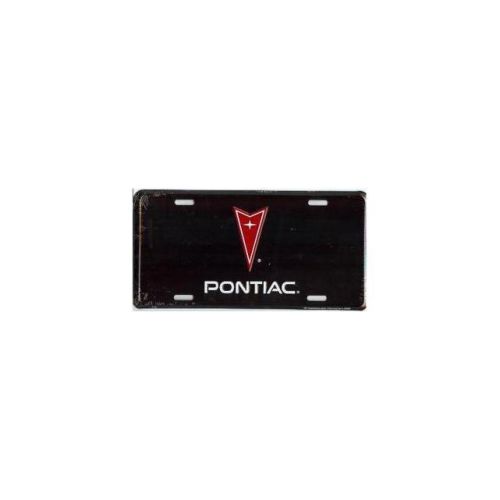 Pontiac black license plate