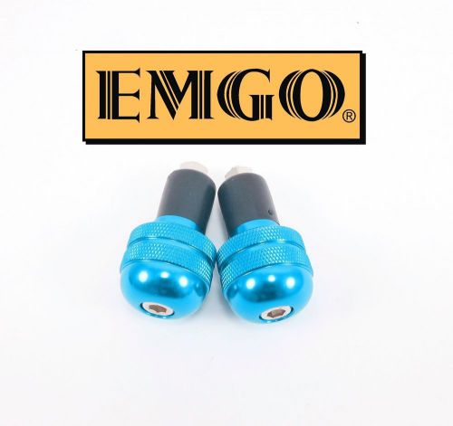 Emgo 7/8&#034; blue anti-vibration bar ends snowmobile john deere