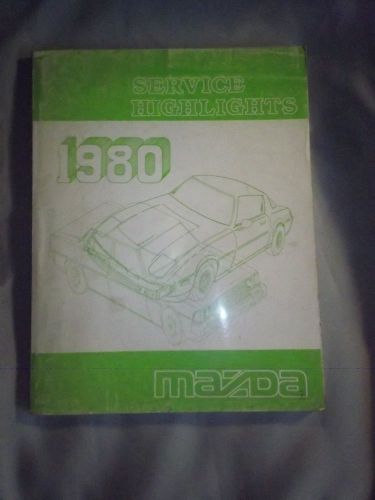 1980 mazda service highlights service repair shop manual factory oem book