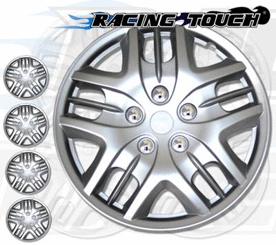 Metallic silver 4pcs set #025 15" inches hubcaps hub cap wheel cover rim skin