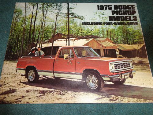 1975 dodge truck sales catalog / sales brochure / original dealership item!