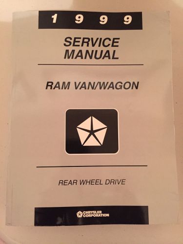 1999 chrysler service manual for ram van/wagon rwd w/ natural gas supplement