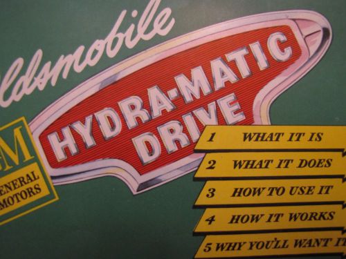 Oldsmobile original sales brochure 1947 gm hydra-matic drive