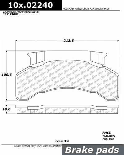 Centric 106.02240 brake pad or shoe, rear