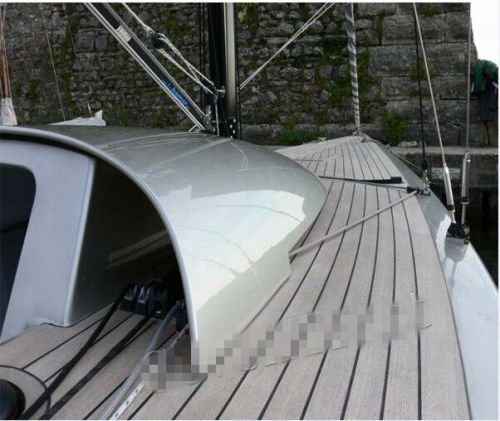 12.5 meter roll marine boat grey synthetic teak deck 190*5mm with black caulking