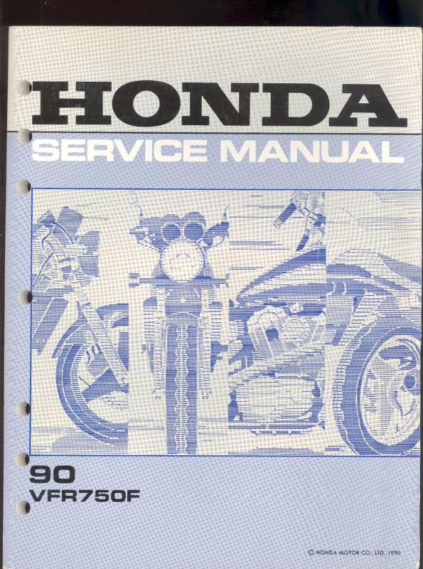 1990 honda vfr750f interceptor motorcycle service manual