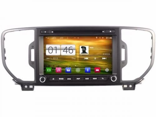 8&#034; android 4.4 car dvd player radio gps stereo for kia sportage 2016