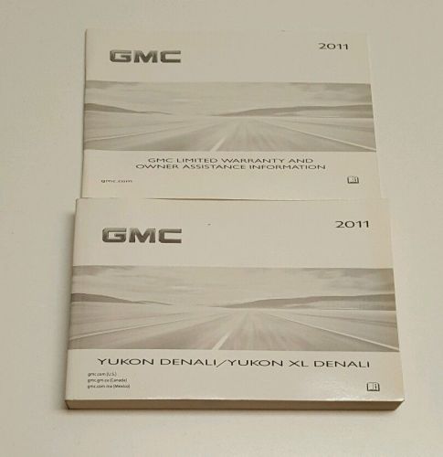 2011 gmx yukon denali / yukon xl denali owners  manual slt sle 4x4 2wd v8 6.2l