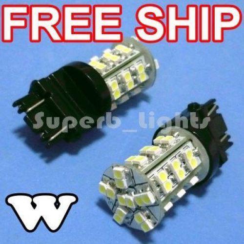 2x 3157 3156 white 42-smd stop brake led car light bulb