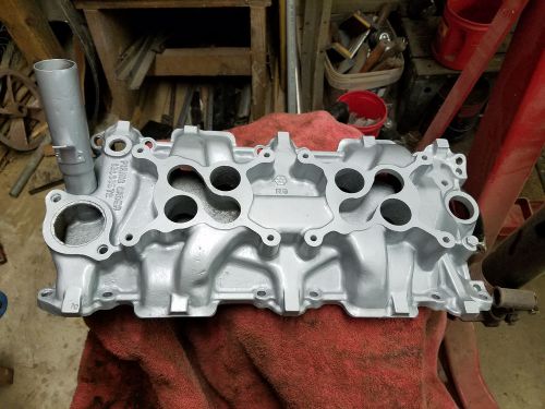 Sbc dual 4 barrel aluminum intake for