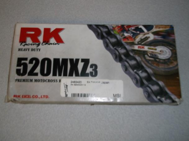 Rk 520mxz 118 link professional motocross racing chain - new!!!