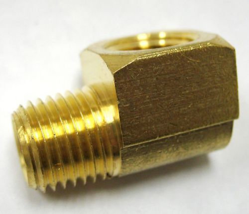 Parker 2202p-6-6 brass 90º street elbow fitting 3/8&#034; npt fuel air water (lot 10)