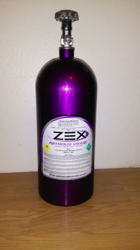 Zex nitrous bottle 10lb w/valve hot rod dragster gasser tuner