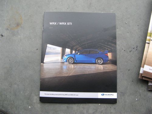 2017 17 subaru wrx sti dealer sales brochure manual book catalog 24 pages