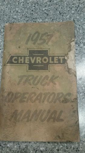 1957 chevrolet truck operators manual