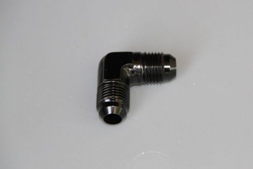 90 degree -6 an male flare to -6 an male flare union fitting adapter -blk