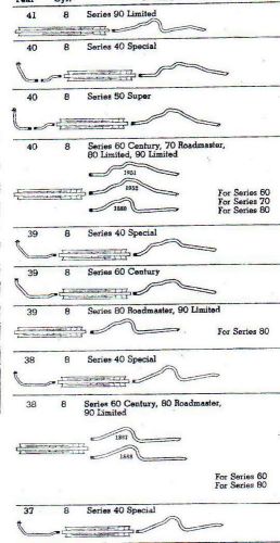 1941-1942 buick 60 &amp; 70 series exhaust system, 304 stainless, dual carbs only