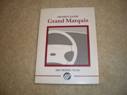 2001 mercury grand marquis owner guide ~book only~ factory guide book clean