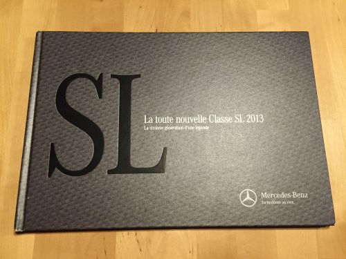 Collectible mercedes benz french catalog hard cover sl550, sl63  amg 2013