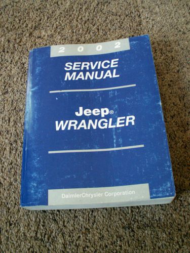 Jeep wrangler 2002 service manual