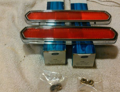 1968 shelby mustang rear side marker lights nos