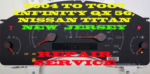 Infinity qx56 titan 04 05 06 07 08 speedometer instrument cluster repair 2way sh