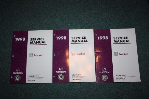 1998 geo tracker service manual set