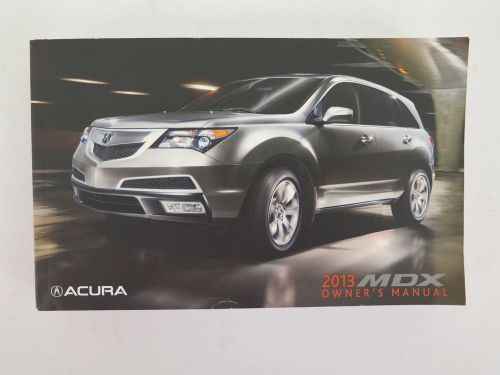 2013 acura mdx owners manual guide book