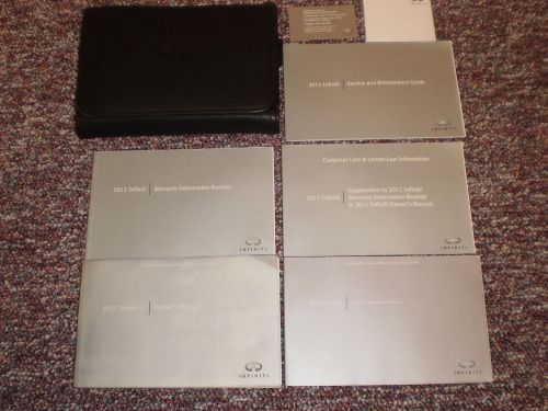 2011 infiniti g sedan complete car owners manual books nav guide case all models