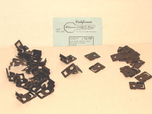 1964 1965 oldsmobile 442 or cutlass convertible top boot clip set of 16